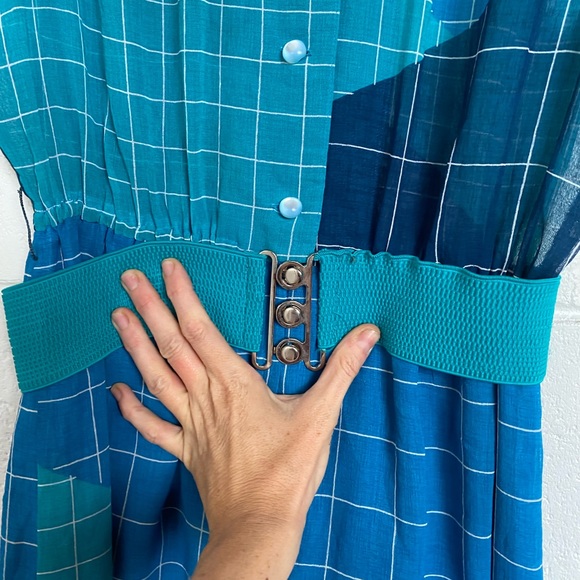 Vintage Japanese fabric dress size 8-10 - Picture 3 of 5